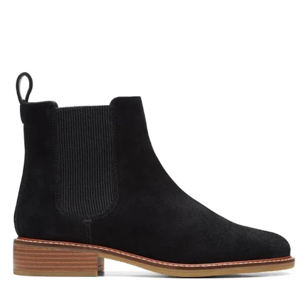 NEW Clarks, Leather Cologne ARL02 Black Suede Boots (26174768) - Picture 6 of 12